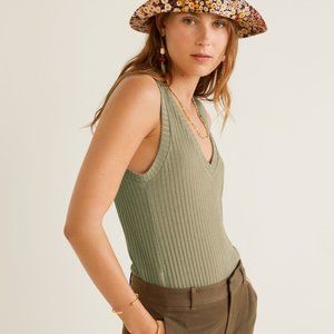 Mango Basics Ribbed top
